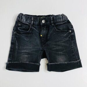 ROCK YOUR KID Black Denim Shorts {5}
